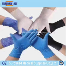 Одноразовые водонепроницаемые синие нитриловые перчатки без пудры для медицинских защитных осмотров